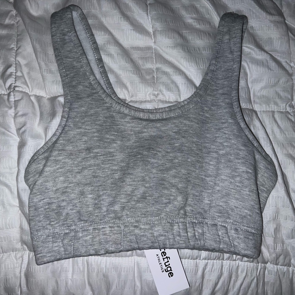 Gray lounge bra/top